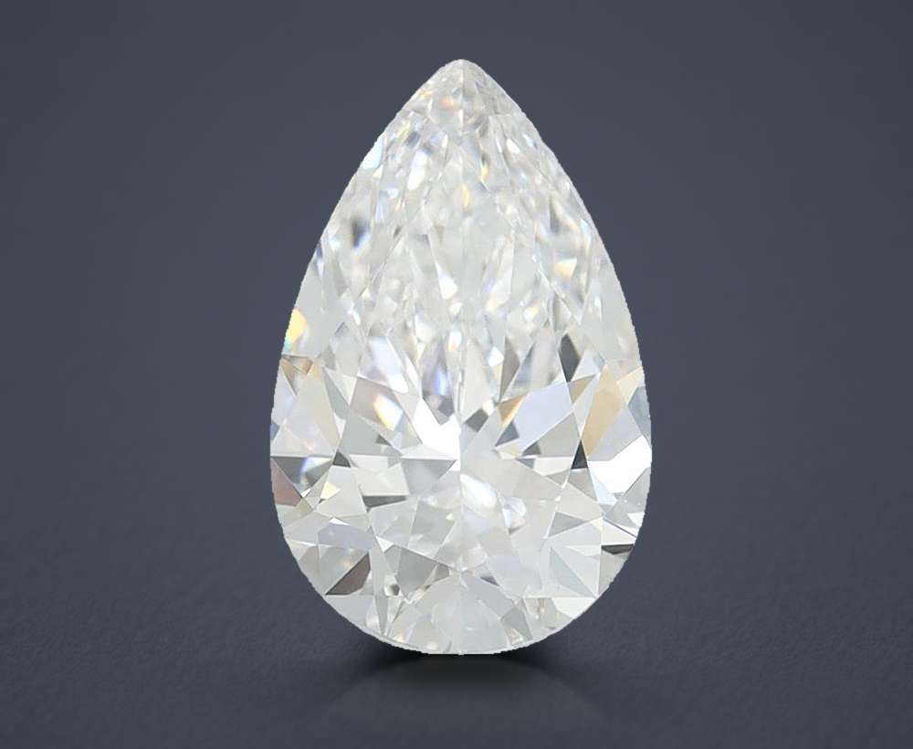 1.68 Carat Pear Lab Diamond
