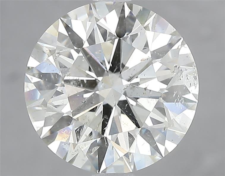 3.71ct K SI2 Rare Carat Ideal Cut Round Diamond