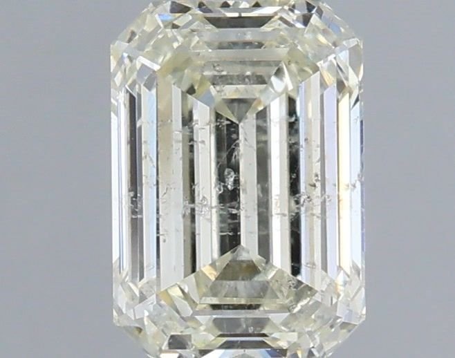 1.52ct K SI2 Rare Carat Ideal Cut Emerald Diamond