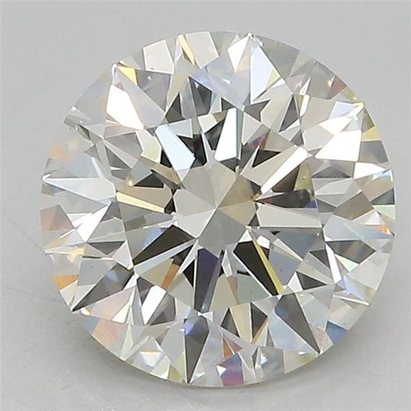 3.02ct J VS2 Rare Carat Ideal Cut Round Lab Grown Diamond