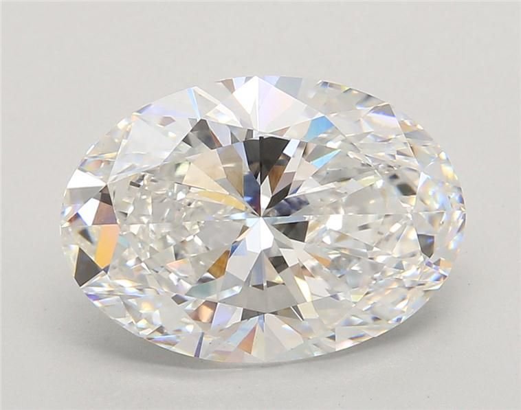 5.01ct E VS1 Rare Carat Ideal Cut Oval Lab Grown Diamond