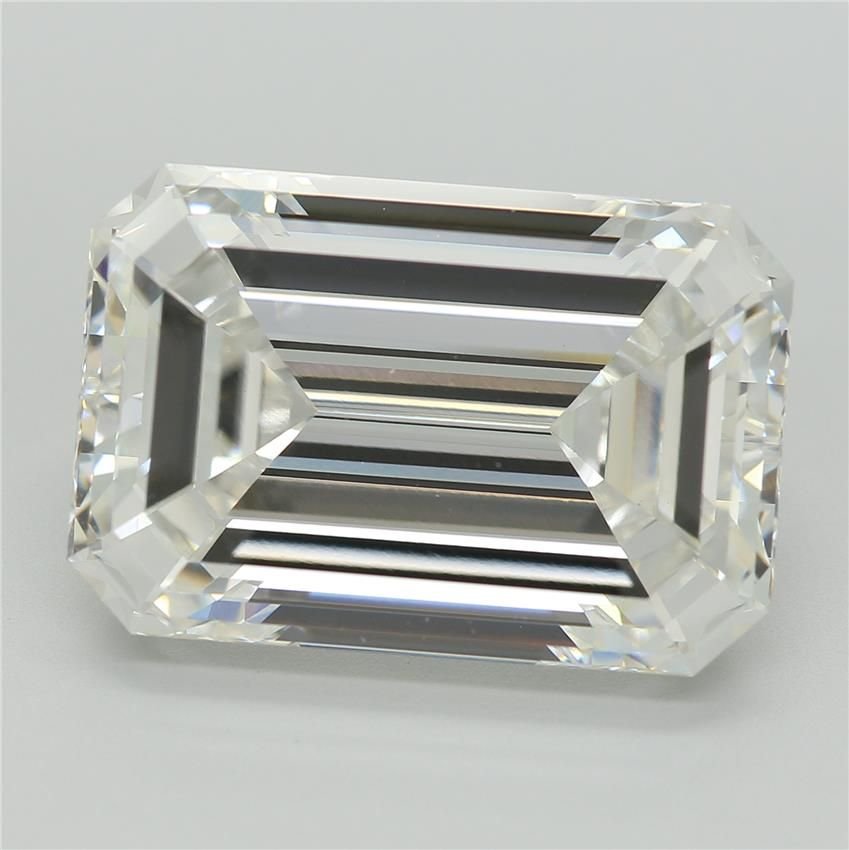 10.15ct F VVS2 Rare Carat Ideal Cut Emerald Lab Grown Diamond