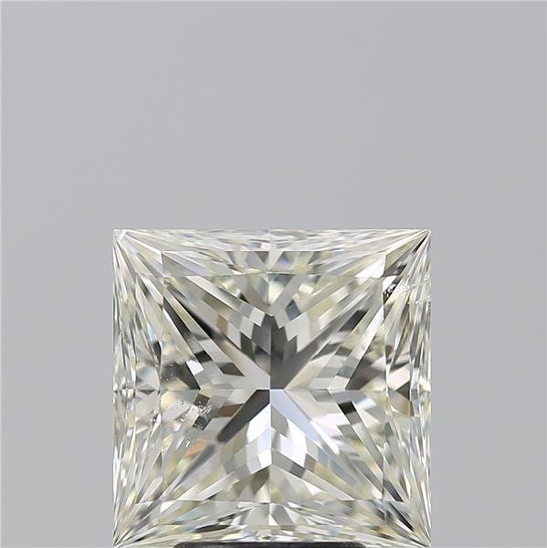 5.01ct K SI1 Rare Carat Ideal Cut Princess Diamond