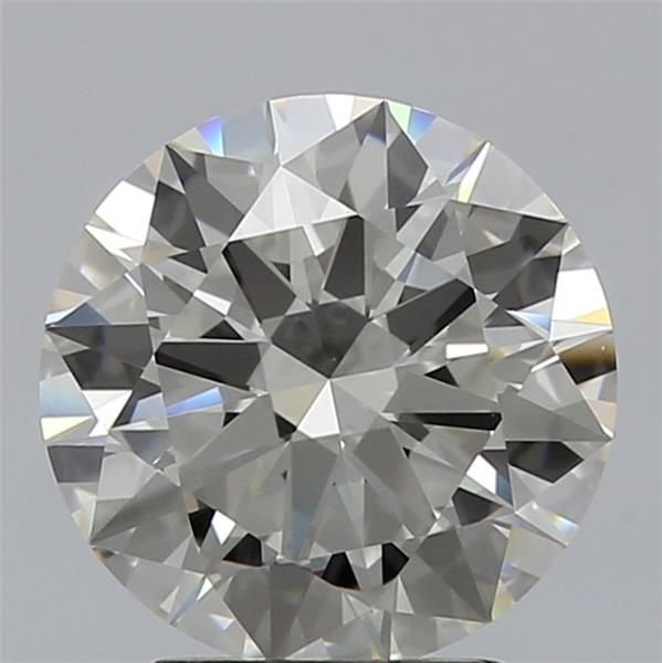 2.51ct K IF Rare Carat Ideal Cut Round Diamond