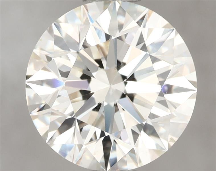 3.02ct K VS2 Rare Carat Ideal Cut Round Diamond