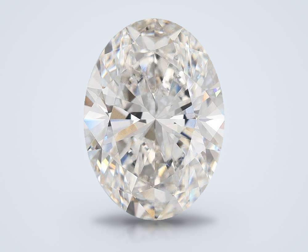 7.72 Carat Oval Lab Diamond