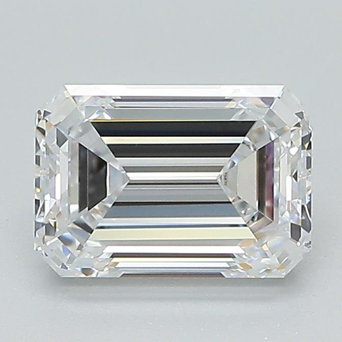 1.52ct E VVS2 Very Good Cut Emerald Lab Grown Diamond