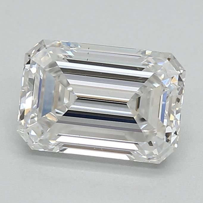 1.28ct E VS1 Rare Carat Ideal Cut Emerald Lab Grown Diamond