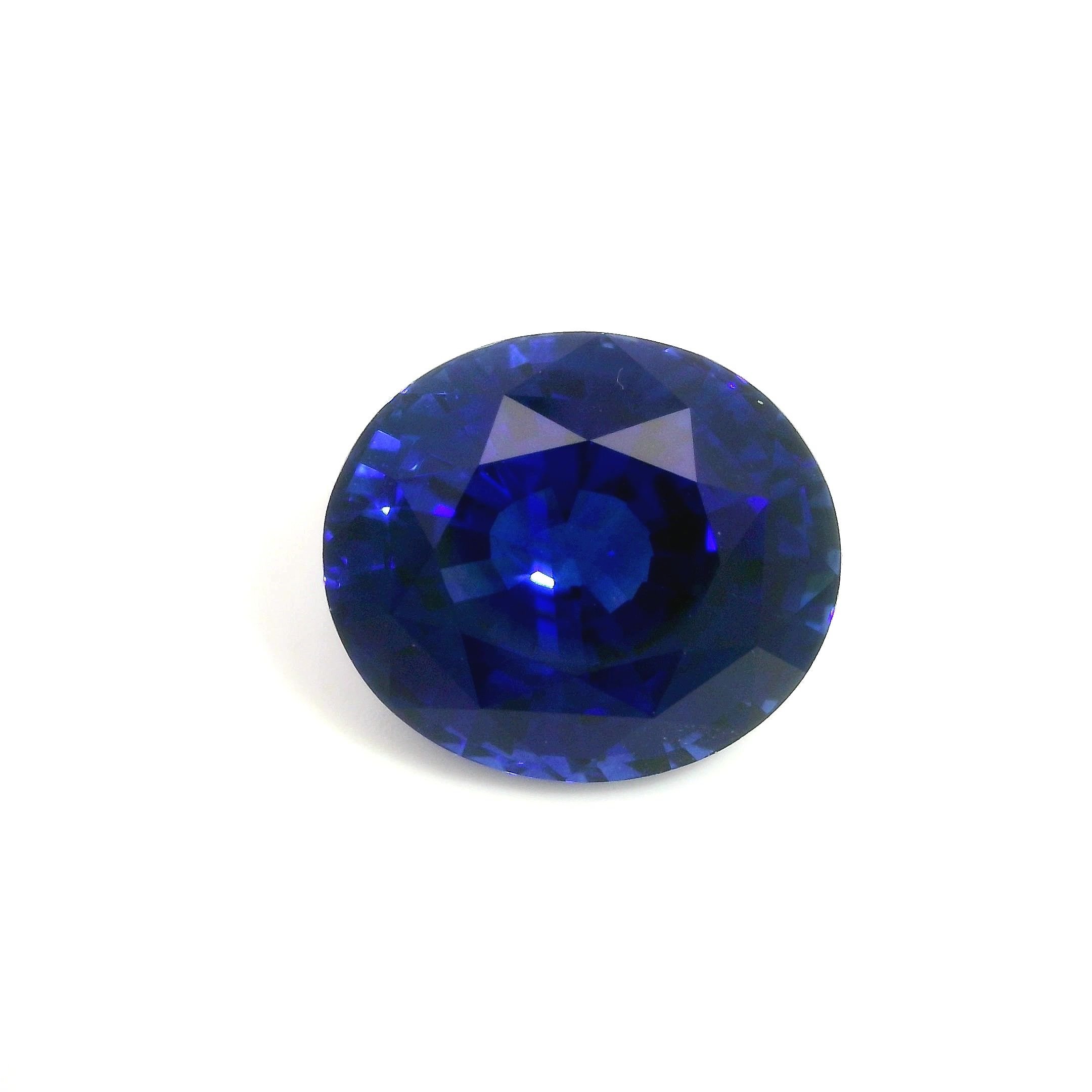9.08 Carat Blue Oval Sapphire