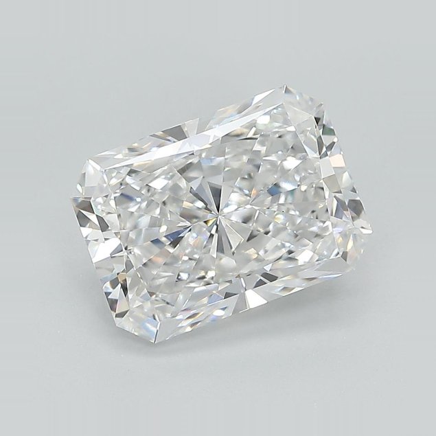 3.06ct D VS1 Rare Carat Ideal Cut Radiant Lab Grown Diamond