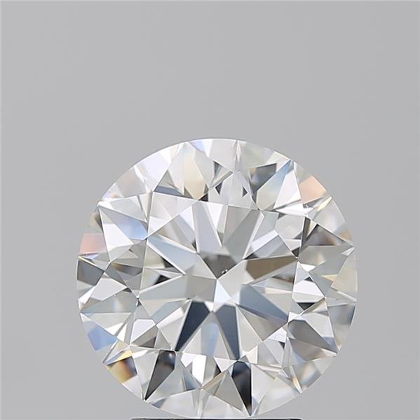 3.43ct F VS2 Rare Carat Ideal Cut Round Diamond