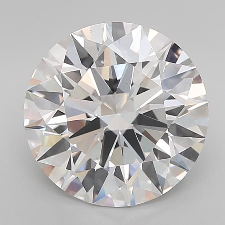 6.02ct F VS1 Rare Carat Ideal Cut Round Lab Grown Diamond