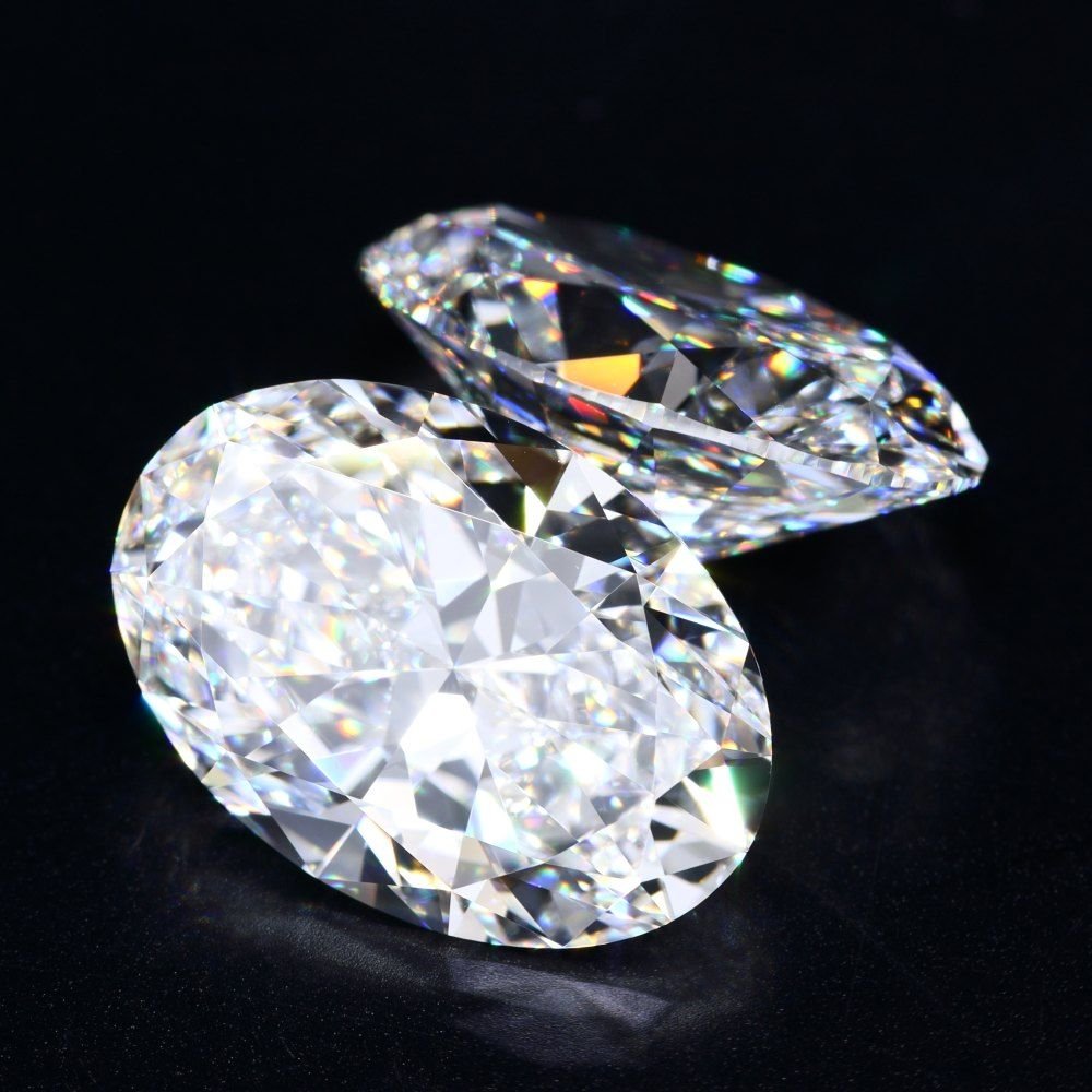 7.01ct F VS1 Rare Carat Ideal Cut Oval Diamond