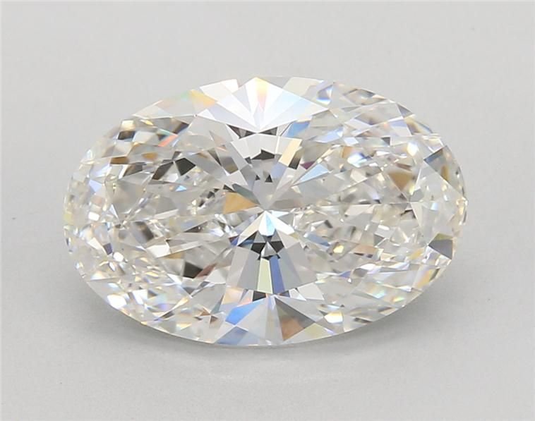 4.03ct F VVS2 Rare Carat Ideal Cut Oval Lab Grown Diamond