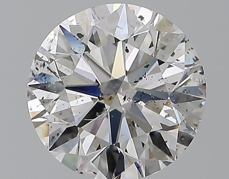 3.01ct F SI2 Rare Carat Ideal Cut Round Diamond