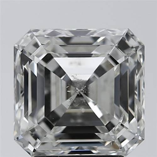 3.02ct I SI2 Rare Carat Ideal Cut Asscher Diamond