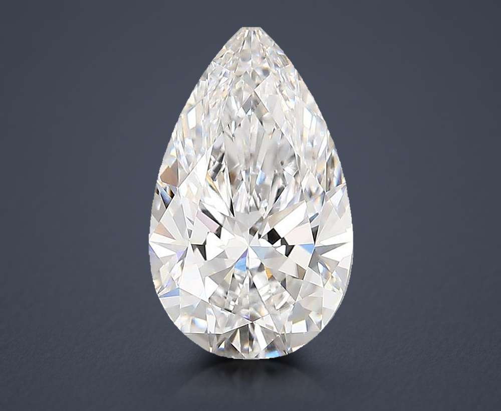 2.80 Carat Pear Lab Diamond