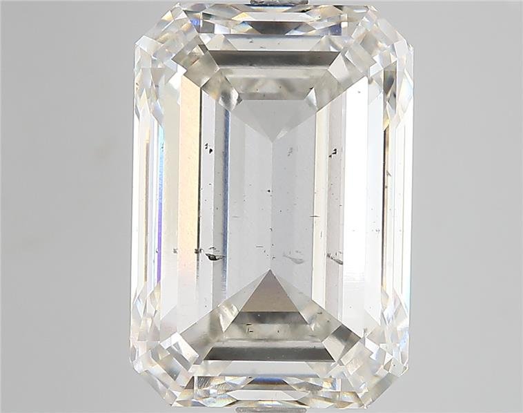 10.04ct I SI1 Rare Carat Ideal Cut Emerald Lab Grown Diamond