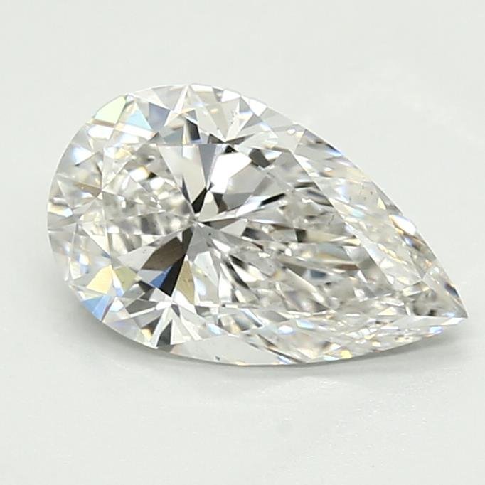 1.38ct E VS2 Rare Carat Ideal Cut Pear Lab Grown Diamond