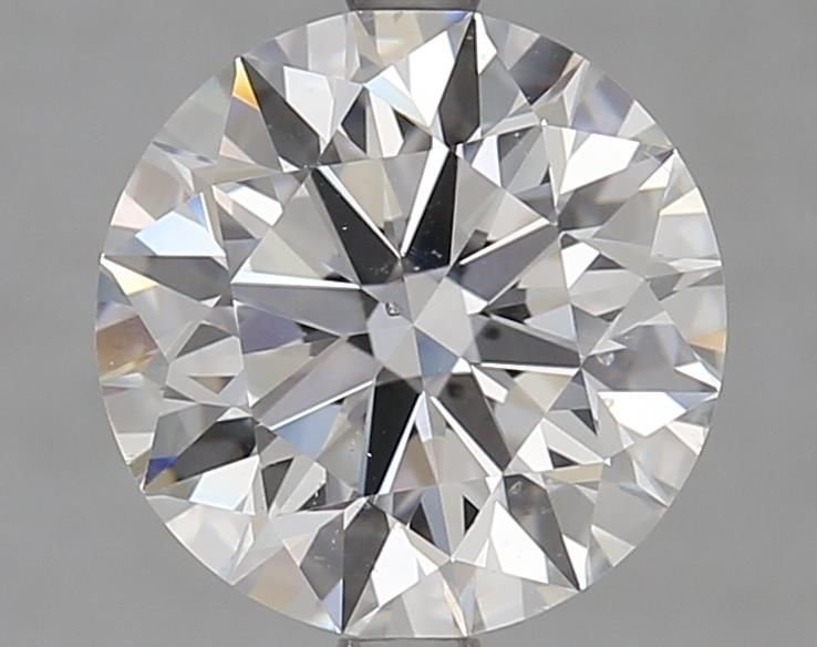 3.11ct F SI1 Rare Carat Ideal Cut Round Diamond