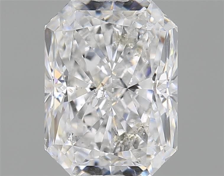 1.57ct D SI2 Rare Carat Ideal Cut Radiant Diamond