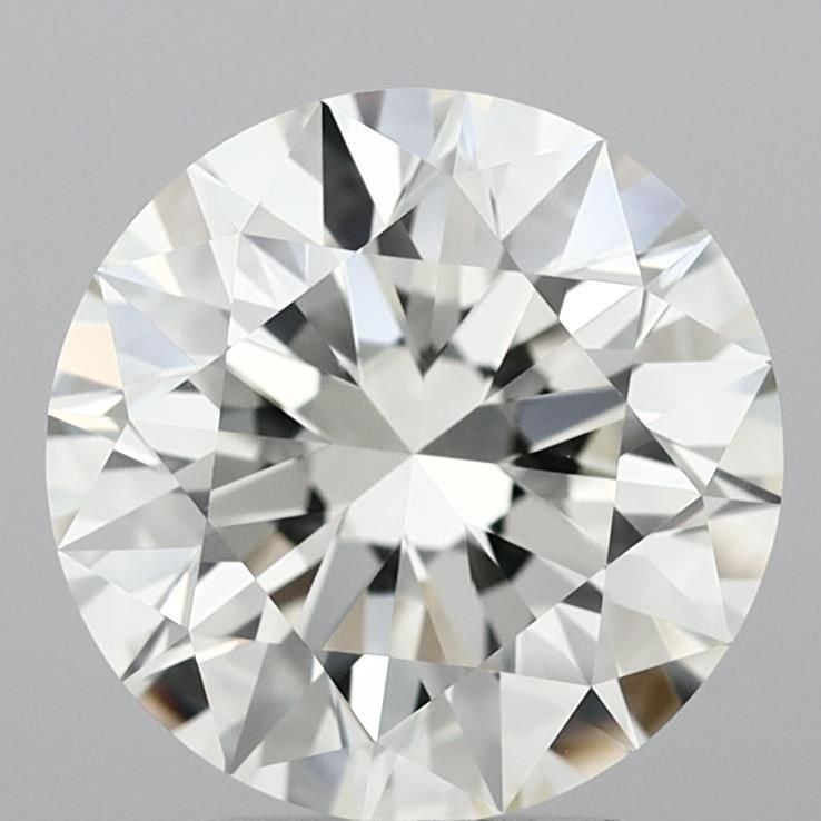 4.02ct J VVS2 Rare Carat Ideal Cut Round Diamond