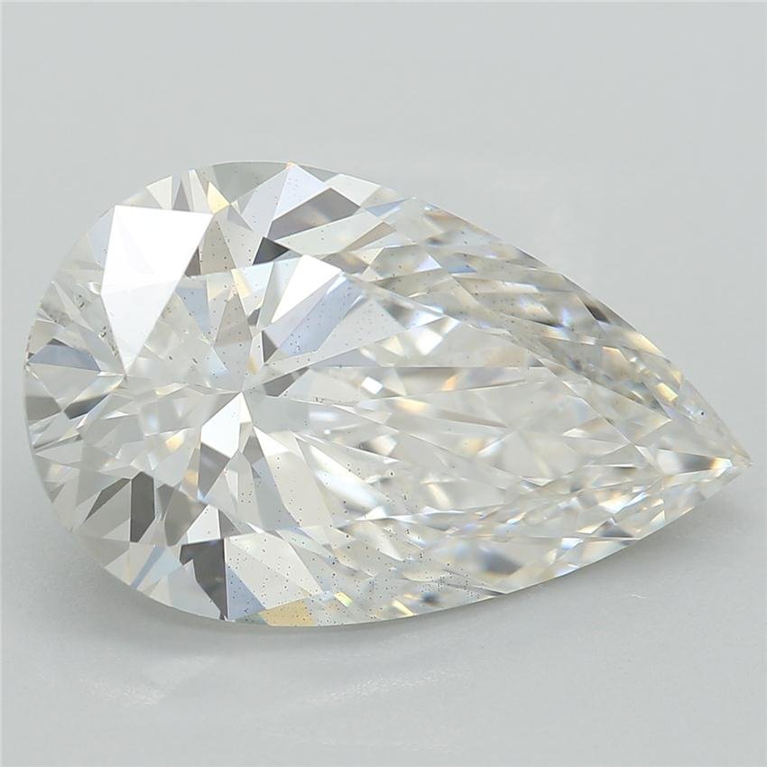 3.57ct F VS2 Rare Carat Ideal Cut Pear Lab Grown Diamond