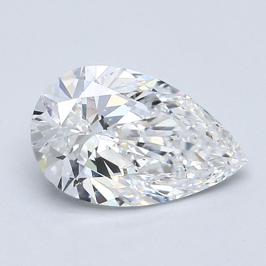 2.02ct E SI1 Rare Carat Ideal Cut Pear Diamond