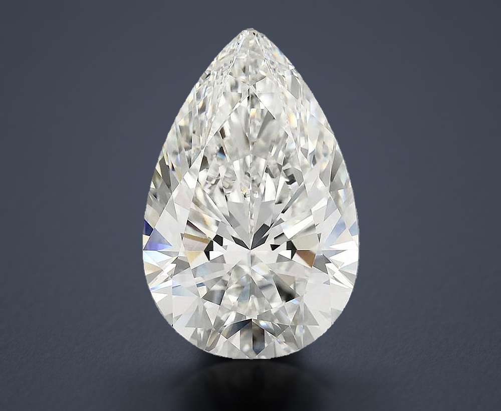 7.70 Carat Pear Lab Diamond