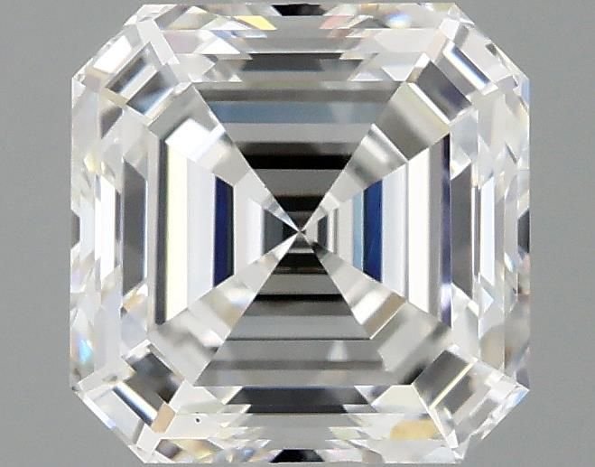 2.57ct F VS1 Rare Carat Ideal Cut Asscher Lab Grown Diamond