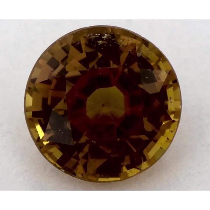 1.45 Carat Yellow Round Sapphire