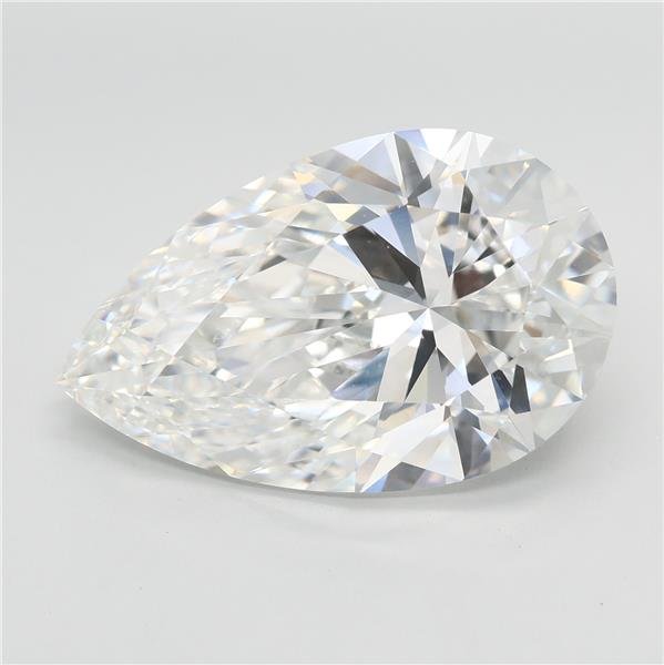 10.09ct E VVS2 Excellent Cut Pear Lab Grown Diamond