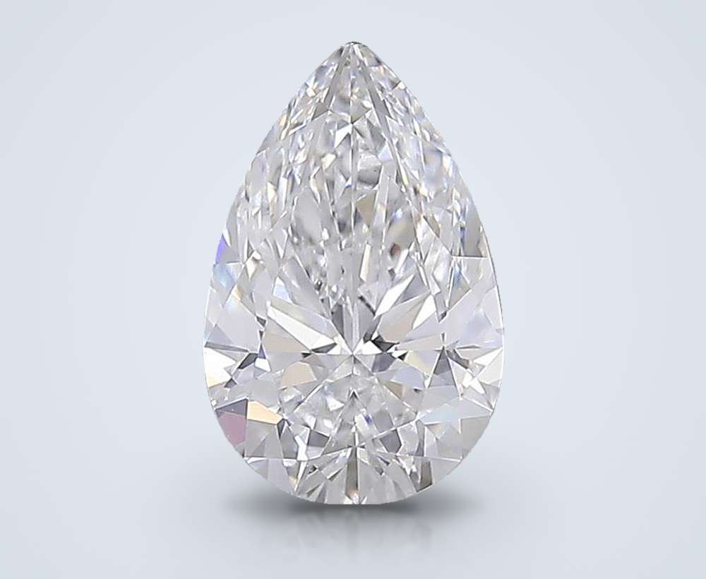 2.96 Carat Pear Lab Diamond