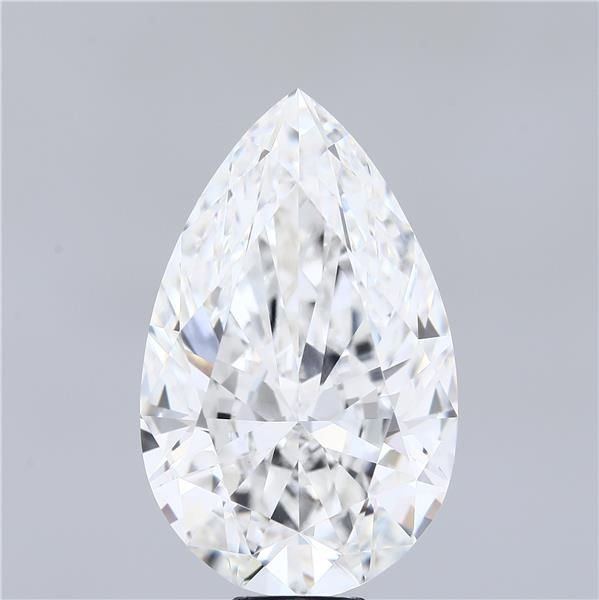 15.37ct F VVS2 Rare Carat Ideal Cut Pear Lab Grown Diamond