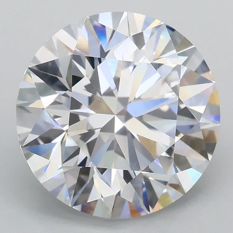 3.06ct E VVS2 Rare Carat Ideal Cut Round Lab Grown Diamond