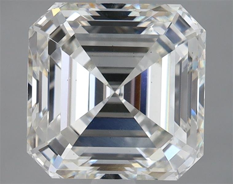 3.61ct H VS2 Rare Carat Ideal Cut Asscher Lab Grown Diamond