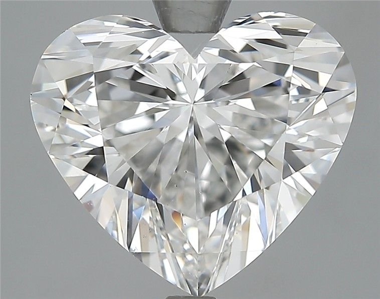 5.08ct F VS2 Rare Carat Ideal Cut Heart Diamond