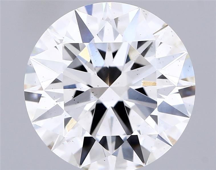 6.01ct H VS2 Excellent Cut Round Lab Grown Diamond