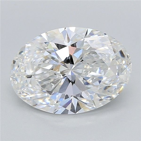 3.02ct D VS1 Rare Carat Ideal Cut Oval Lab Grown Diamond