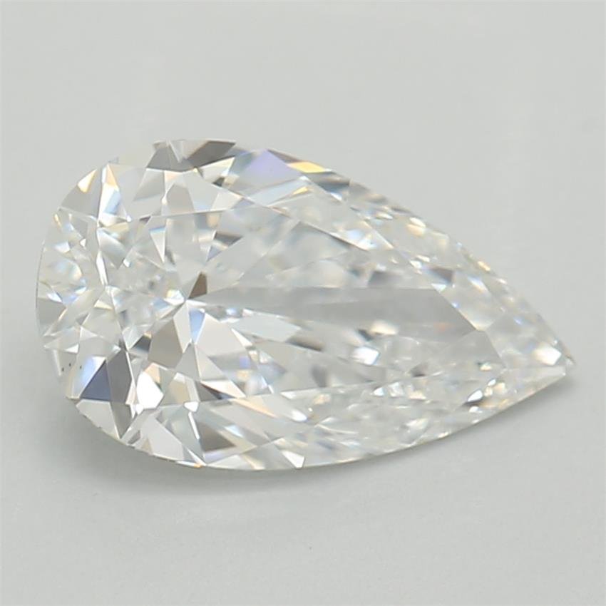 0.76ct D VS1 Rare Carat Ideal Cut Pear Lab Grown Diamond