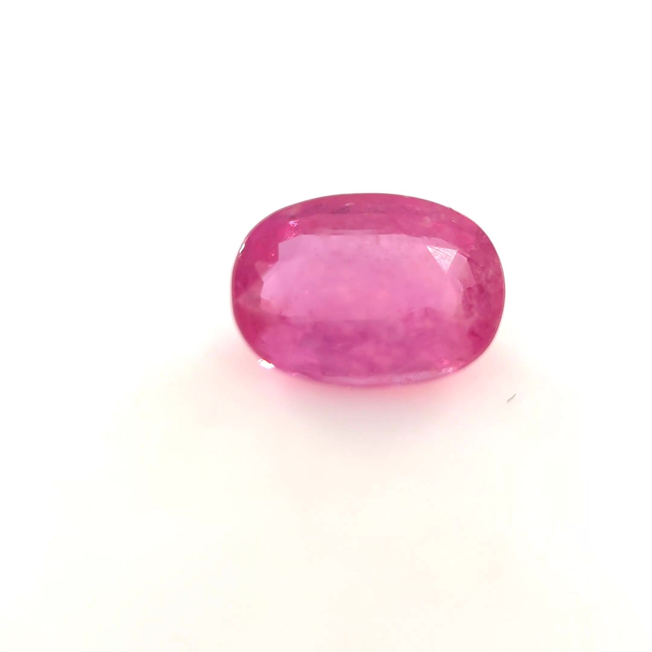 2.03 Carat Pink Oval Sapphire