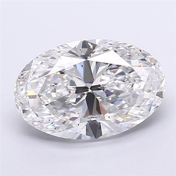 4.03ct F VS2 Rare Carat Ideal Cut Oval Lab Grown Diamond