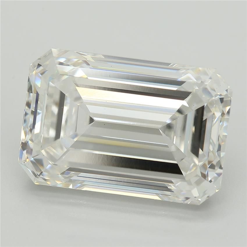 10.13ct F VS1 Excellent Cut Emerald Lab Grown Diamond