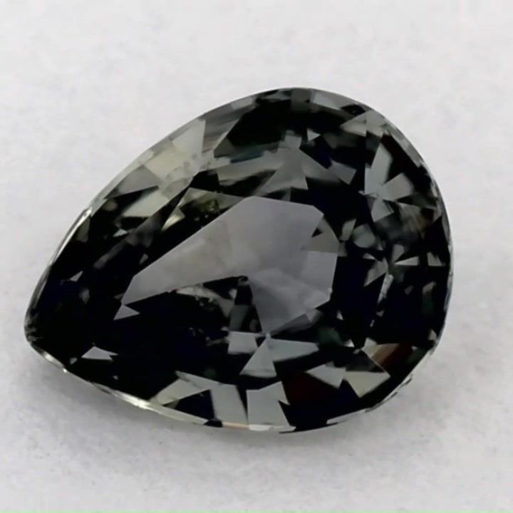 1.03 Carat Green Pear Sapphire