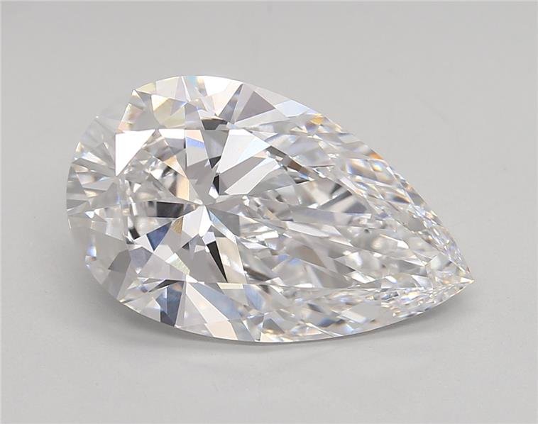 5.17ct E VVS2 Rare Carat Ideal Cut Pear Lab Grown Diamond