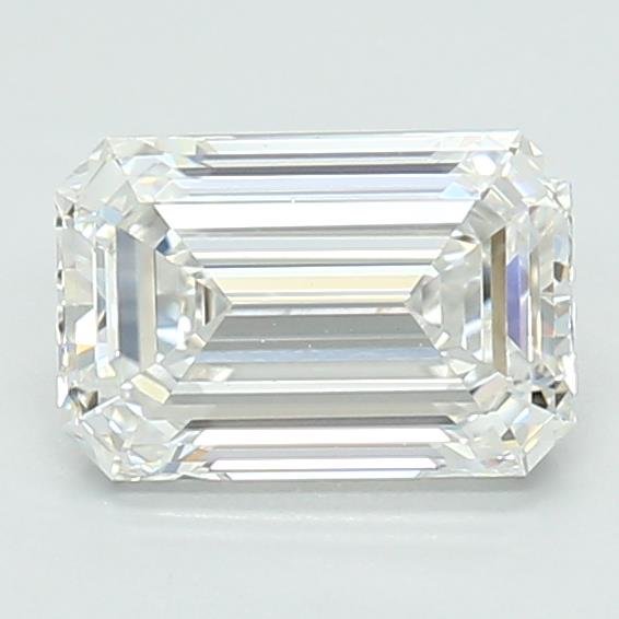 1.09ct E VVS2 Rare Carat Ideal Cut Emerald Lab Grown Diamond