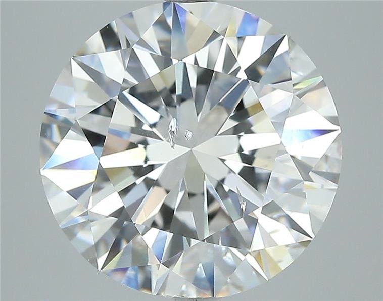 5.23ct G SI2 Rare Carat Ideal Cut Round Diamond