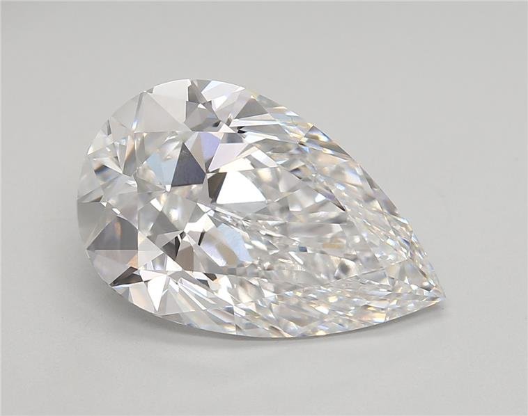 5.68ct E VVS2 Rare Carat Ideal Cut Pear Lab Grown Diamond