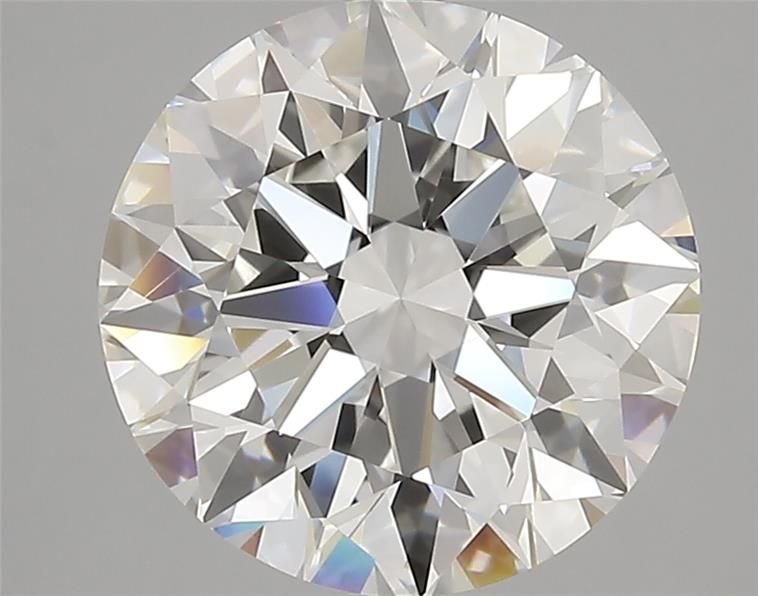 4.25ct F VVS2 Rare Carat Ideal Cut Round Diamond