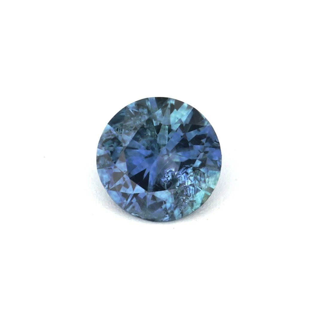 0.26 Carat Green Round Sapphire